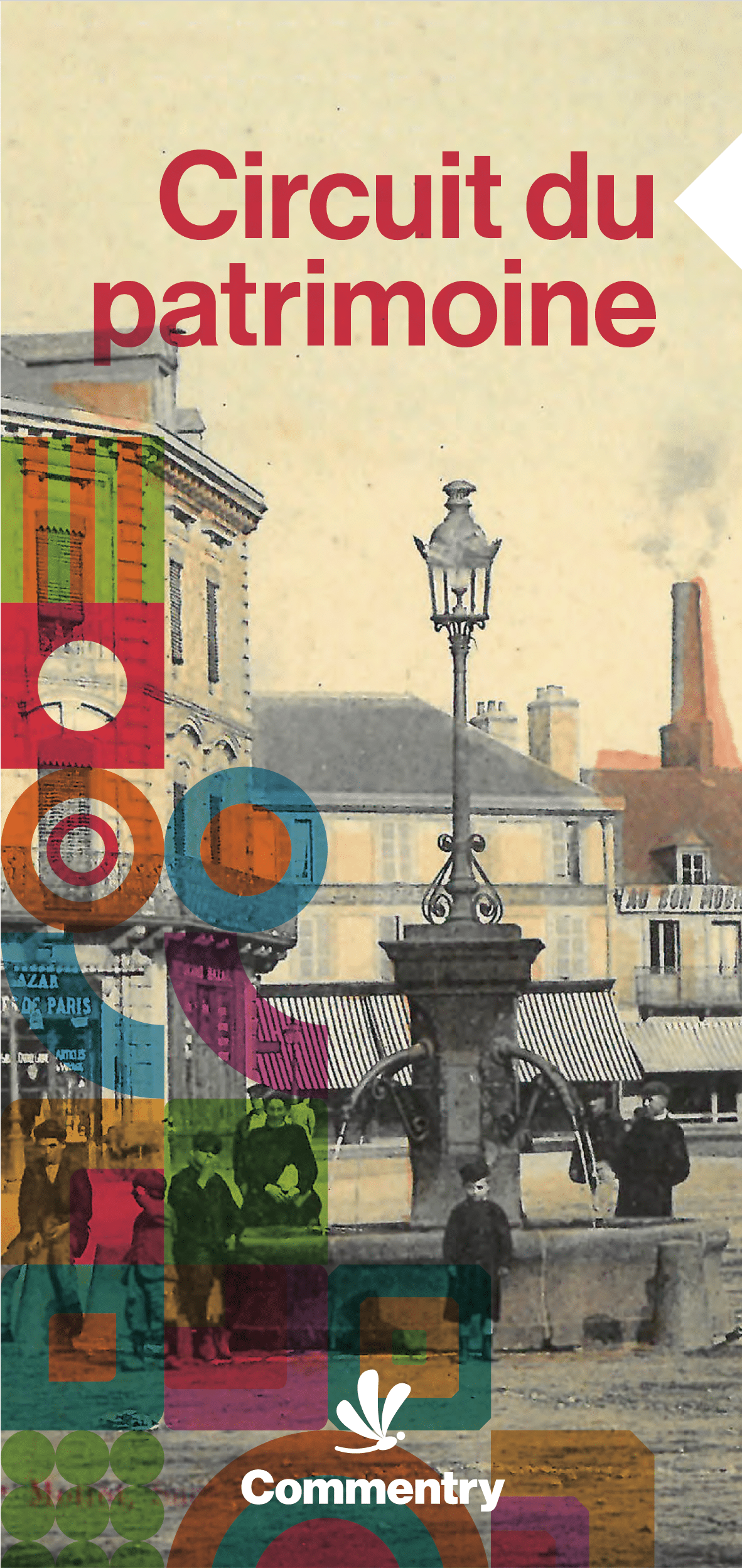 Commentry plaquette A3 Circuit du Patrimoine 2025 couverture